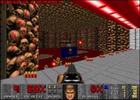 une photo d'Ã©cran de Doom sur Sega Saturn